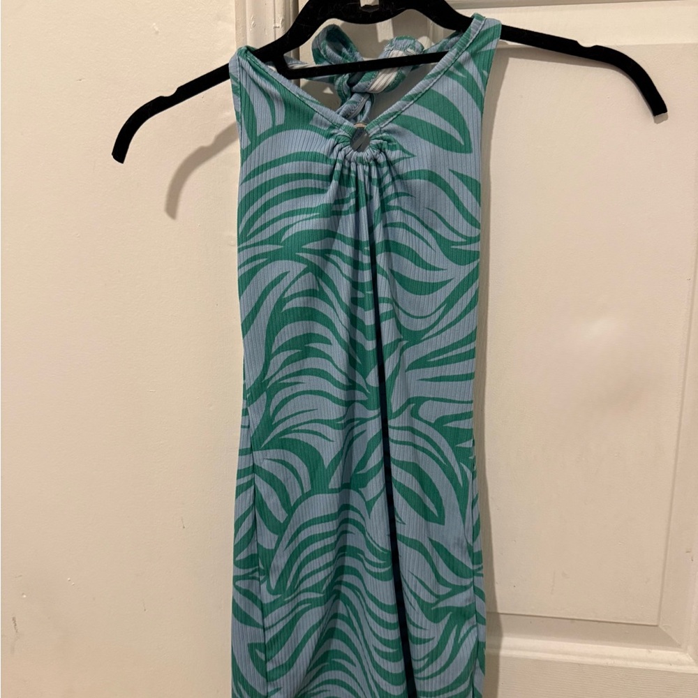 Full Tilt Green and Blue Swim Coverup